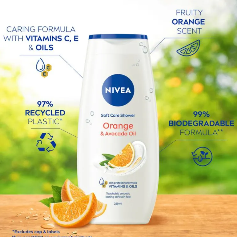 NIVEA Care & Orange Douchecrème 250 ML