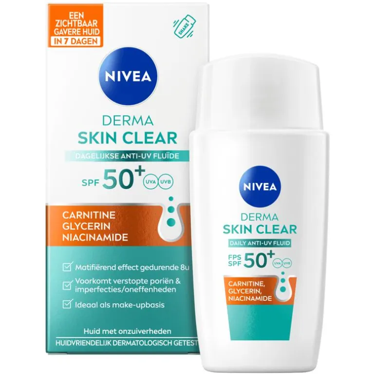 NIVEA Derma Skin Clear Daily Fluid Spf50+ 40ML