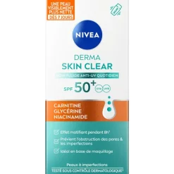 NIVEA Derma Skin Clear Daily Fluid Spf50+ 40ML