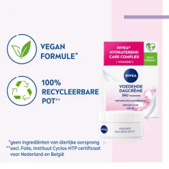 NIVEA Essentials 24u Voedende Dagcrème SPF 30 Droge Huid 50 ML