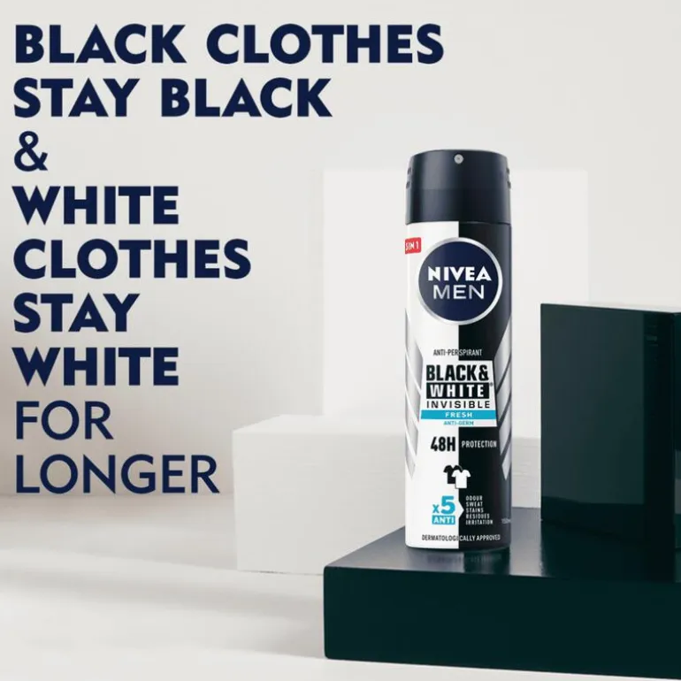 NIVEA MEN Black & White Invisible Fresh Deodorant Spray 150 ML
