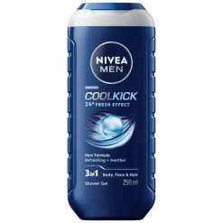 NIVEA MEN Cool Kick 3-in-1 Douchegel 250 ML