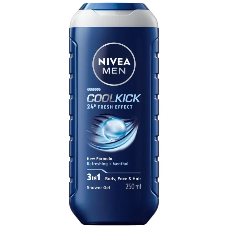 NIVEA MEN Cool Kick 3-in-1 Douchegel 250 ML