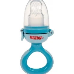 Nuby Siliconen Nibbler - 6m+ - Blauw