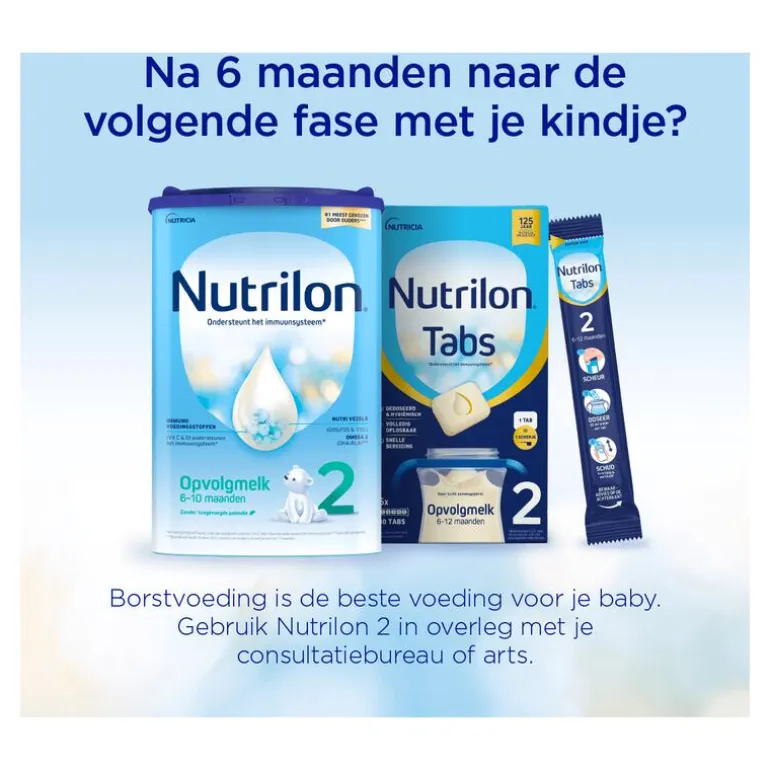 Nutrilon 1 Opvolgmelk Baby 0-6M Tabs 27 gram