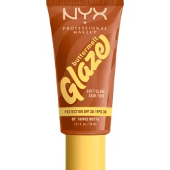 NYX Professional Makeup Buttermelt Glaze Skin Tint SPF 30 7 Toffee Butta
