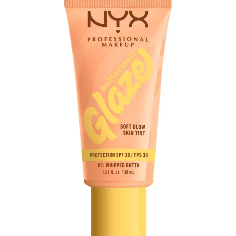 NYX Professional Makeup Buttermelt Glaze Skin Tint SPF 30 1 Whipped Butta