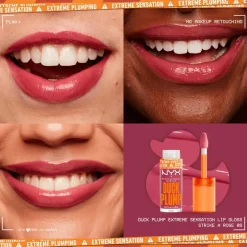 NYX Professional Makeup Duck Plump Lip Plumping Laquer Lipgloss 9 Strike A Rose