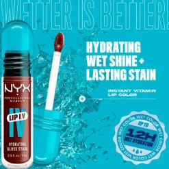 NYX Professional Makeup Lip IV Hydraterende Lipgloss Mocha Me Wet