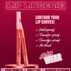 NYX Professional Makeup Lip Lingerie Liner Stain 09 Send Nudes Rood