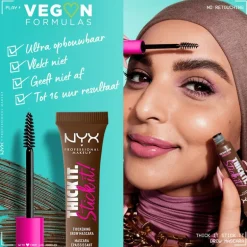 NYX Professional Makeup Thick It. Stick It! Wenkbrauwmascara 8 Black