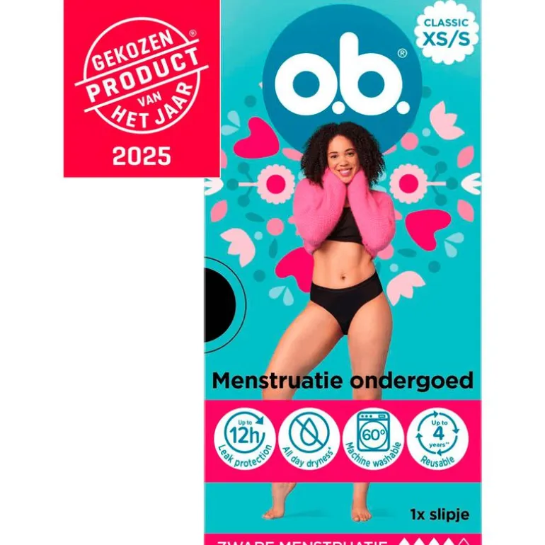 o.b.® Herbruikbaar Menstruatie Ondergoed XS/S
