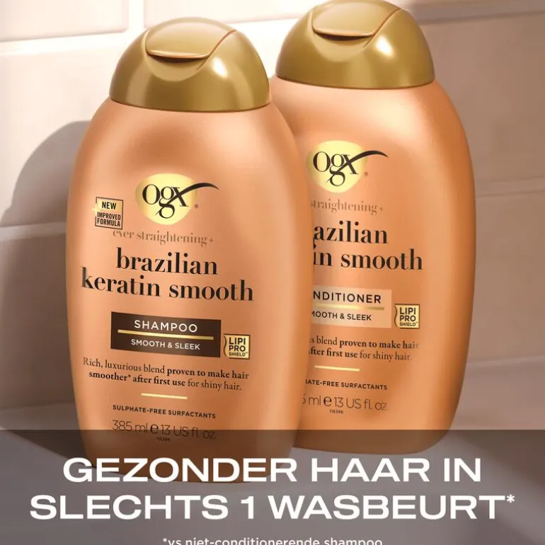OGX Brazilian Keratin Smooth Shampoo 385 ML