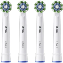 Oral-B Cross Action Opzetborstels Wit - 4 Stuks