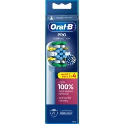 Oral-B Floss Action Opzetborstels Wit - 4 Stuks
