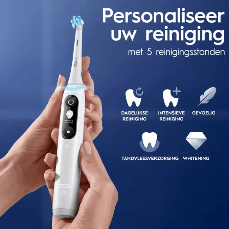 Oral-B iO 6 Wit & Roze 2 Elektrische Tandenborstels By Braun