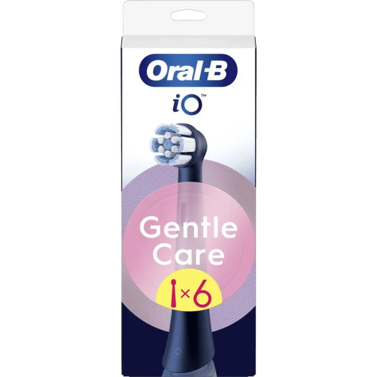 Oral-B iO Gentle Care Opzetborstels Zwart 6 Stuks