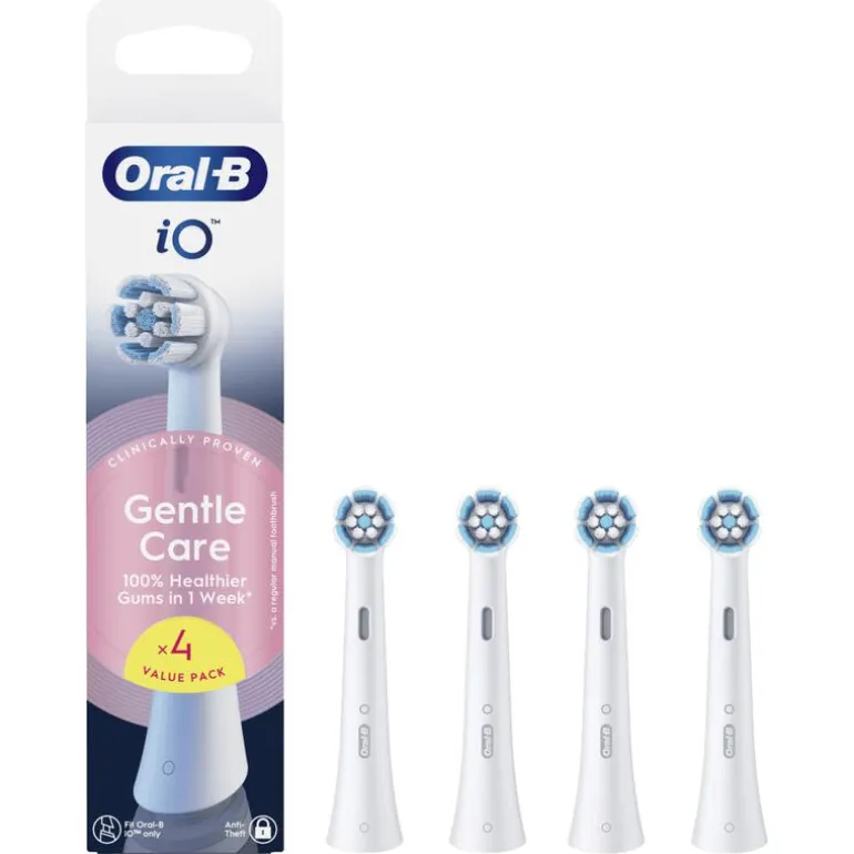 Oral-B iO Gentle Care Opzetborstels Wit 4 Stuks