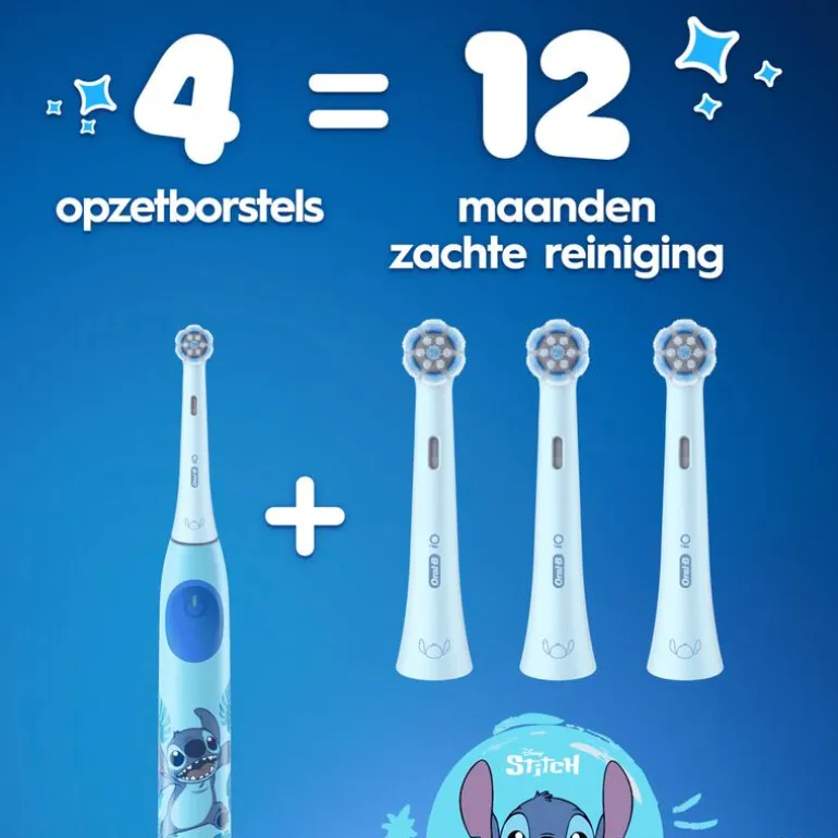 Oral-B iO Kids Stitch Opzetborstels 4 stuks