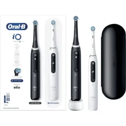 Oral-B iO 5S Duo Zwart & Wit 2 Elektrische Tandenborstels