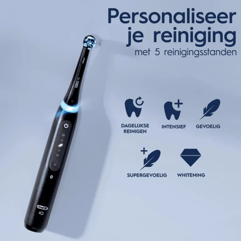 Oral-B iO 5S Duo Zwart & Wit 2 Elektrische Tandenborstels