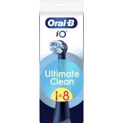 Oral-B iO Ultimate Clean Opzetborstels Zwart - 8 Stuks