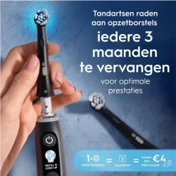 Oral-B iO Ultimate Clean Opzetborstels Zwart - 8 Stuks