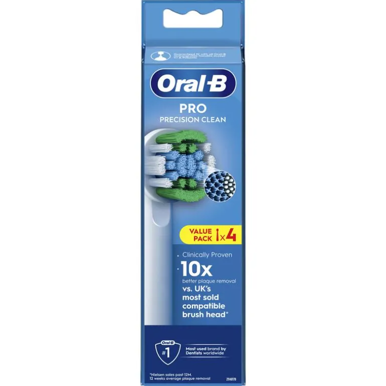 Oral-B Precision Clean Opzetborstels Wit - 4 Stuks