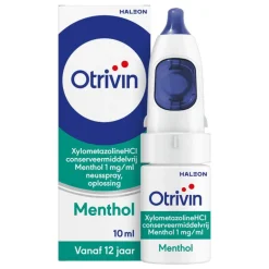 Otrivin Menthol Xylometazoline HCI 1 mg/ml Neusspray bij een Verstopte Neus 10 ML