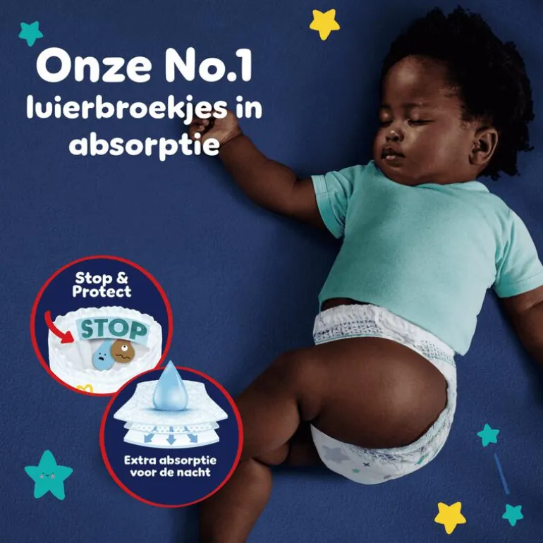 Pampers Baby Dry Night Pants Luierbroekjes Maat 4 9-15 KG 40 Stuks