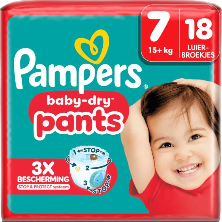 Pampers Baby Dry Pants Luierbroekjes Maat 7 15+ KG 18 Stuks