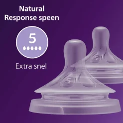 Philips Avent Flesspeen Natural SCY965/02 6,0 T5 2 stuks