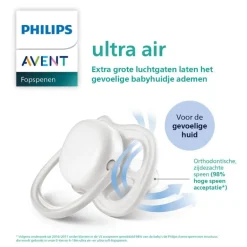 Philips Avent Fopspeen Ultra Air Day 0-6M Double Pack, mixed - SCF087/05