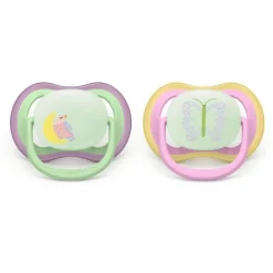 Philips Avent Fopspeen Ultra Air Night 6-18M Double Pack - SCF376/29