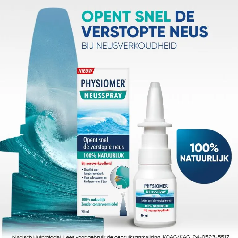 Physiomer Neusspray 100% Natuurlijk 20 ML