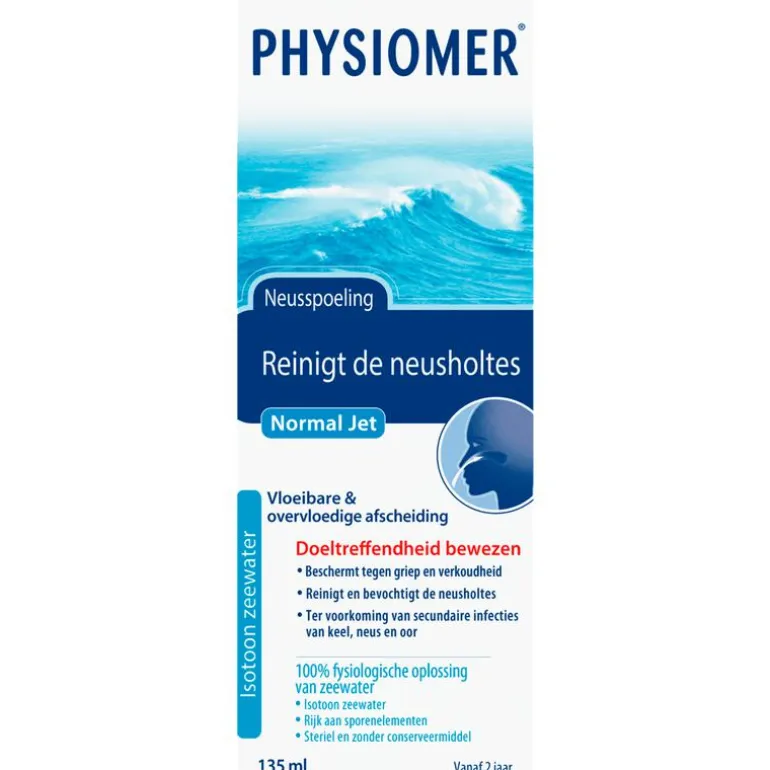 Physiomer Normal Jet Neusspray bij Verkoudheid 135 ML