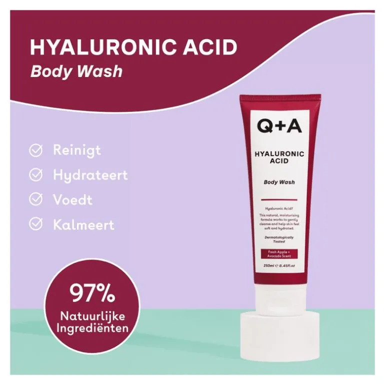 Q+A Hyaluronic Acid Body Wash 250 ML