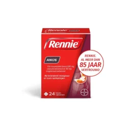 Rennie Anijs Kauwtabletten Bij Brandend Maagzuur 24 stuks