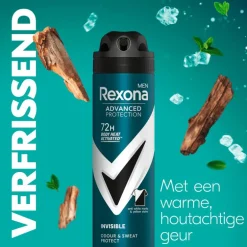 Rexona Men Advanced Protection Invisible B&W Deodorant Spray 150 ML