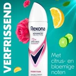 Rexona Woman Advanced Protection Biorythm Deodorant Spray 150 ML