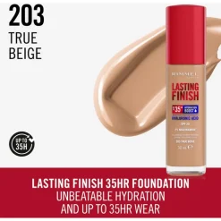 Rimmel Lasting Finish 35Hr Foundation 203 True Beige