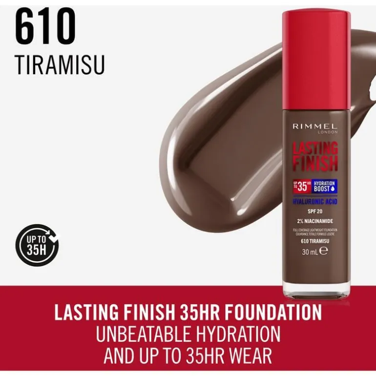 Rimmel Lasting Finish 35Hr Foundation 610 Tiramisu