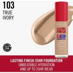 Rimmel Lasting Finish 35Hr Foundation 103 True Ivory