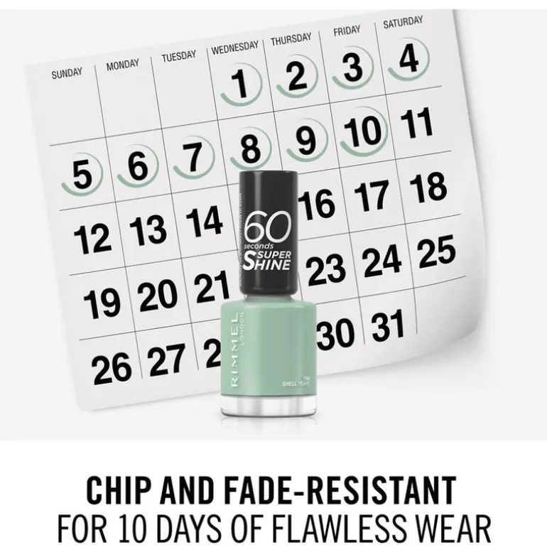 Rimmel London 60 Seconds SuperShine Nagellak 154 Shell Yeah!