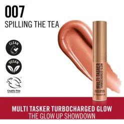 Rimmel London Multi Tasker Turbocharged Glow Liquid Illuminator Bronzer - Brons - 007 Spilling the tea