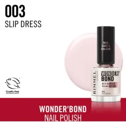 Rimmel London Wonder'Bond Care+Color Nagellak - Roze - 003 Slip Dress