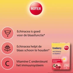 Roter Cranberry Vitamine C Echinacea 30 tabletten