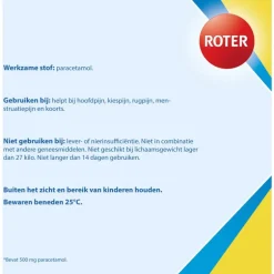 Roter Paracetamol smelttablet 500 mg 20 tabletten