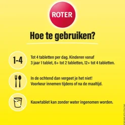 Roter Vitamine C 70 mg citroen 400 kauwtabletten