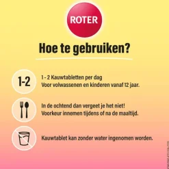 Roter Vitamine C Forte Weerstand Framboos 75 tabletten